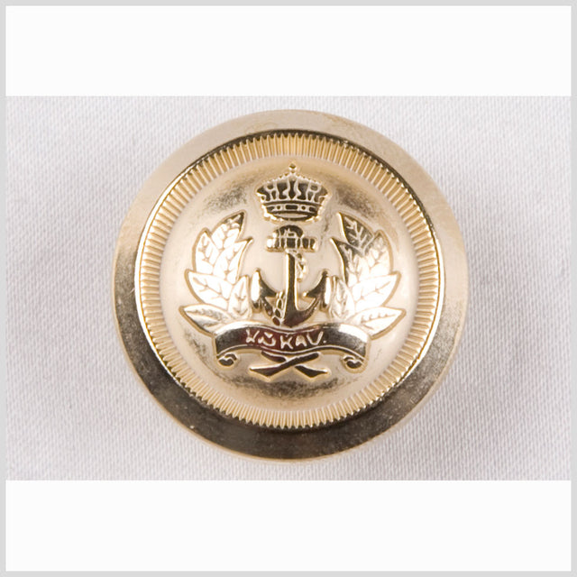 Light Gold Matte New Metal Blazer Button - 24L/15mm