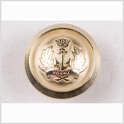 Light Gold Matte New Metal Blazer Button - 36L/23mm