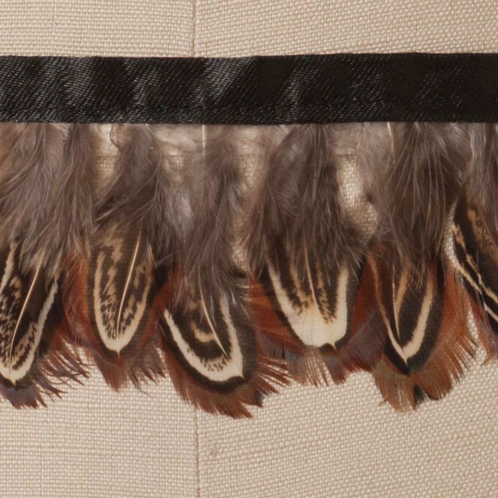 Brown Goose Fringe Detail