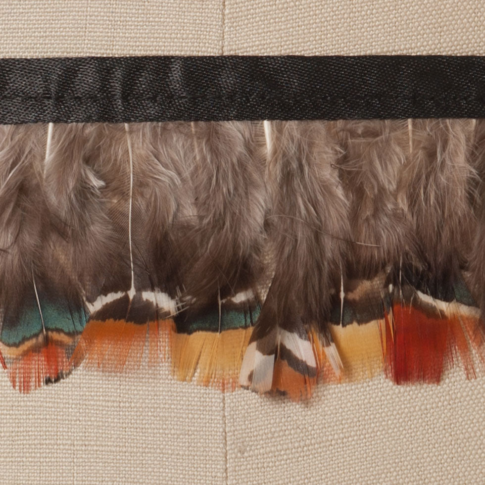 Orange Pheasant Feather Detail