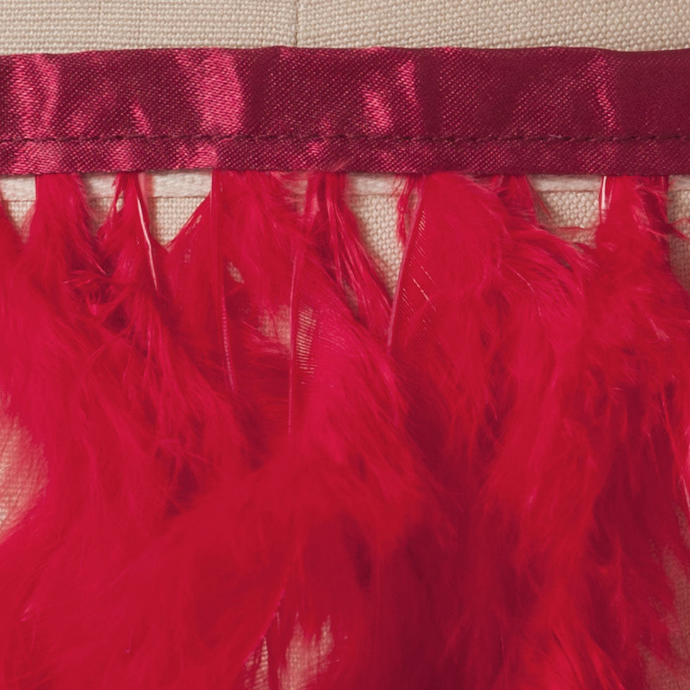 Red Turkey Feather Detail
