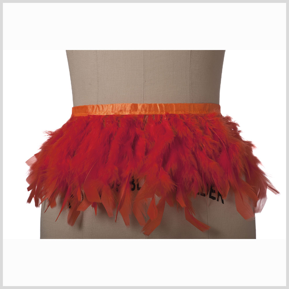 Orange Turkey Feather Full