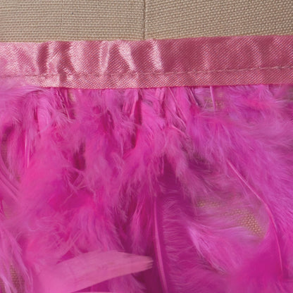 Fuchsia Turkey Feather Detail