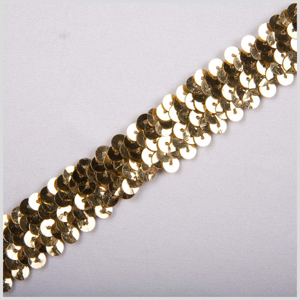 1" Gold Stretch Sequin