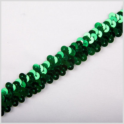 1" Green Stretch Sequin