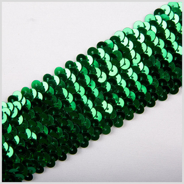 1.75" Green Stretch Sequin