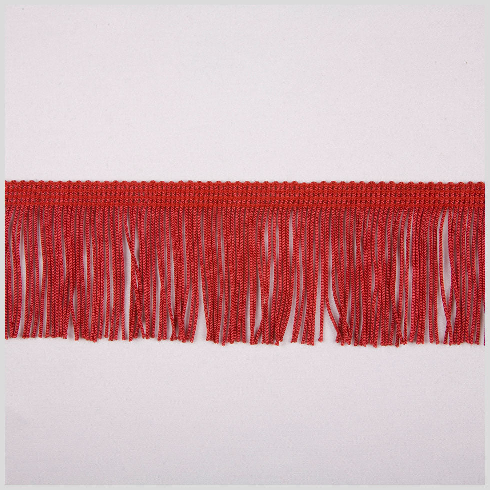 Red Chainette Fringe - 2"