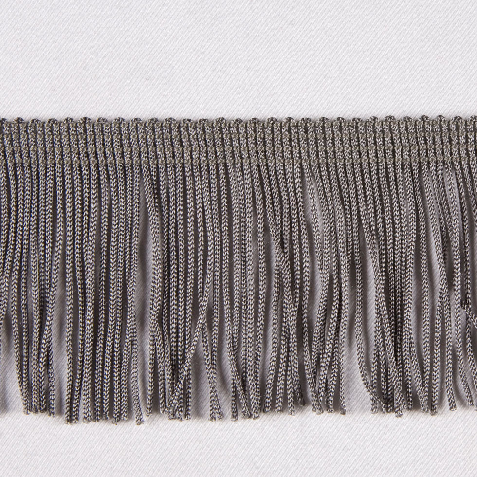 Pewter Chainette Fringe - 2" Detail