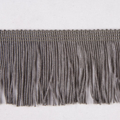 Pewter Chainette Fringe - 2" Detail
