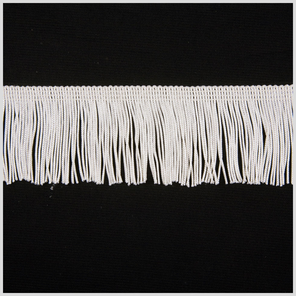 Ivory Chainette Fringe - 2"