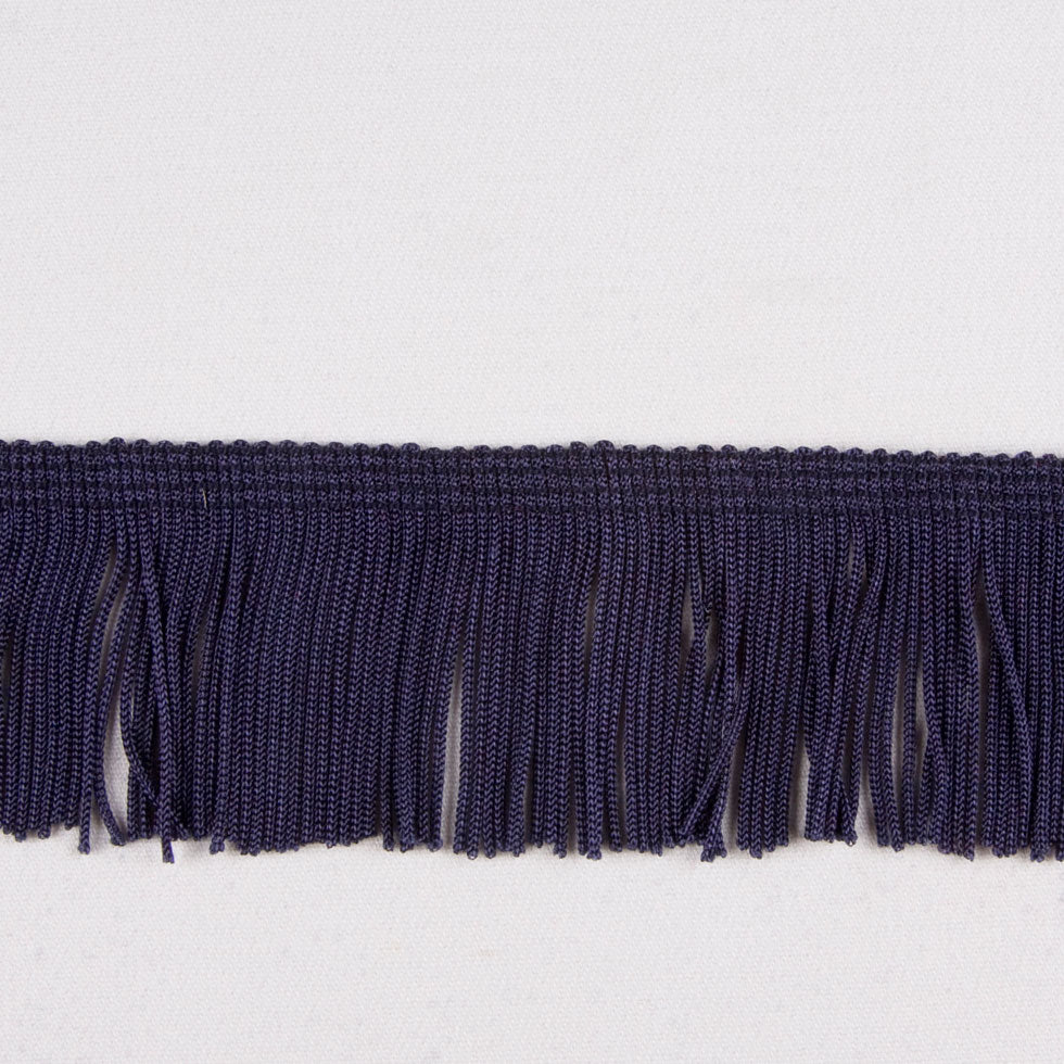 Navy Chainette Fringe - 2" Detail