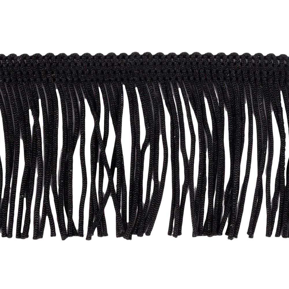 Black Chainette Fringe - 2" Detail