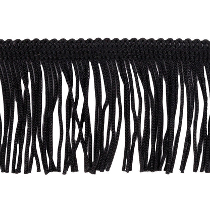 Black Chainette Fringe - 2" Detail