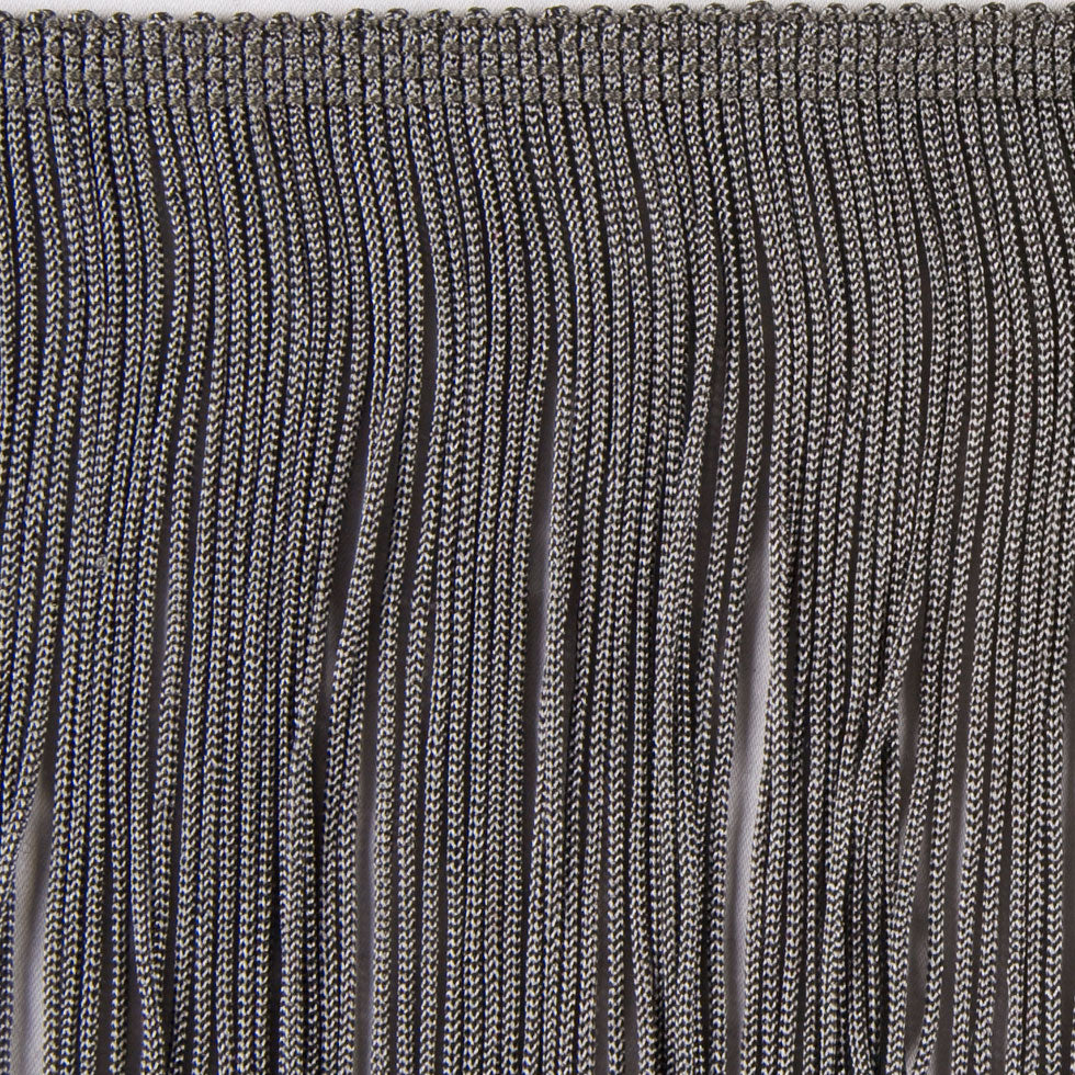 Pewter Chainette Fringe - 4" Detail