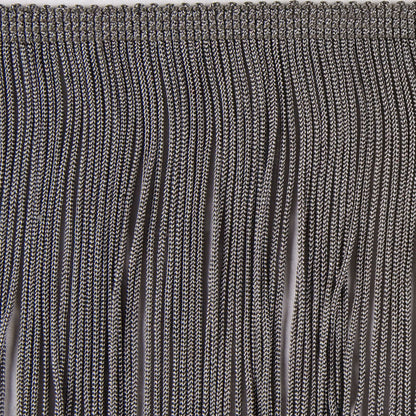 Pewter Chainette Fringe - 4" Detail