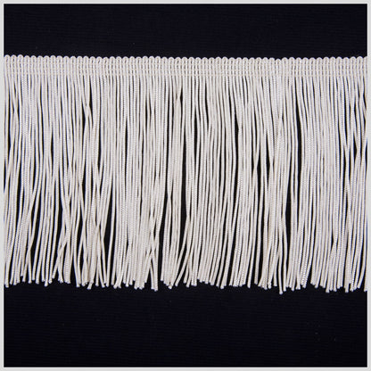 Ivory Chainette Fringe - 4"
