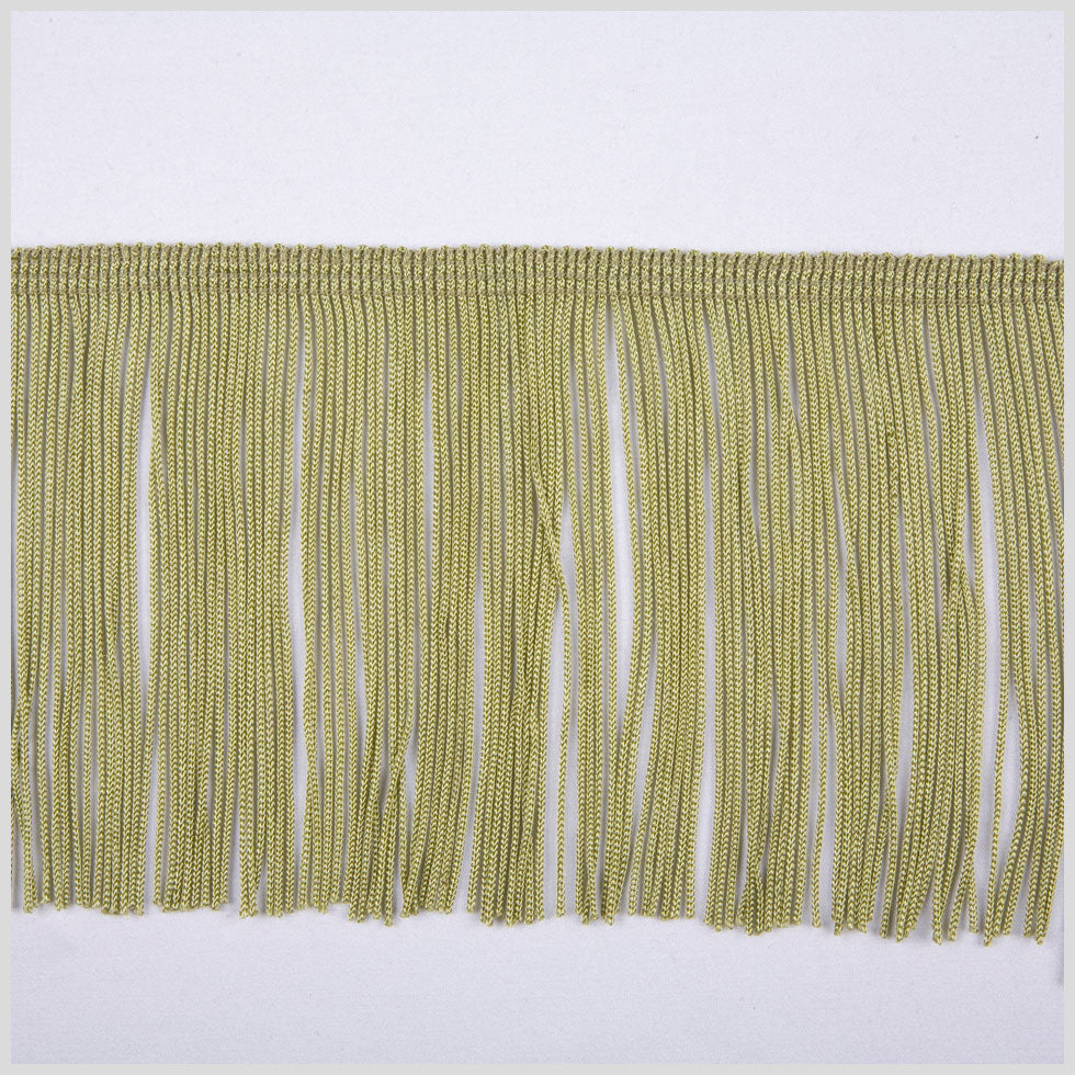 Sage Green Chainette Fringe - 4"