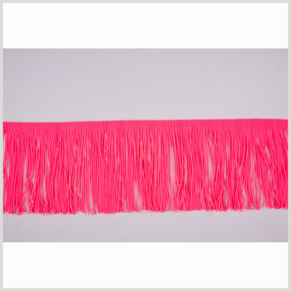 Pink Glo Chainette Fringe - 4"