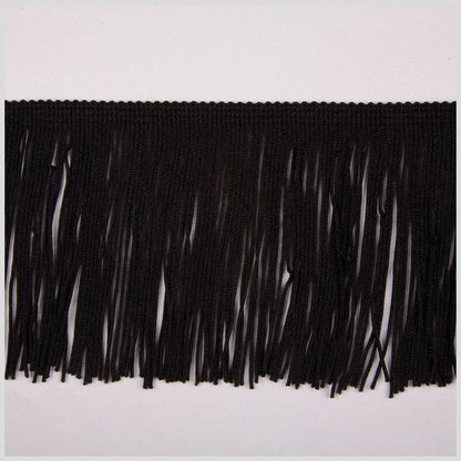 Black Chainette Fringe - 4"