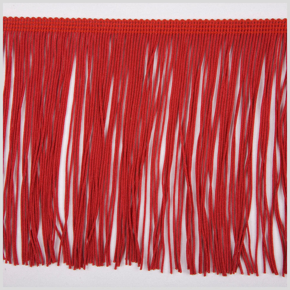 Red Chainette Fringe - 6"