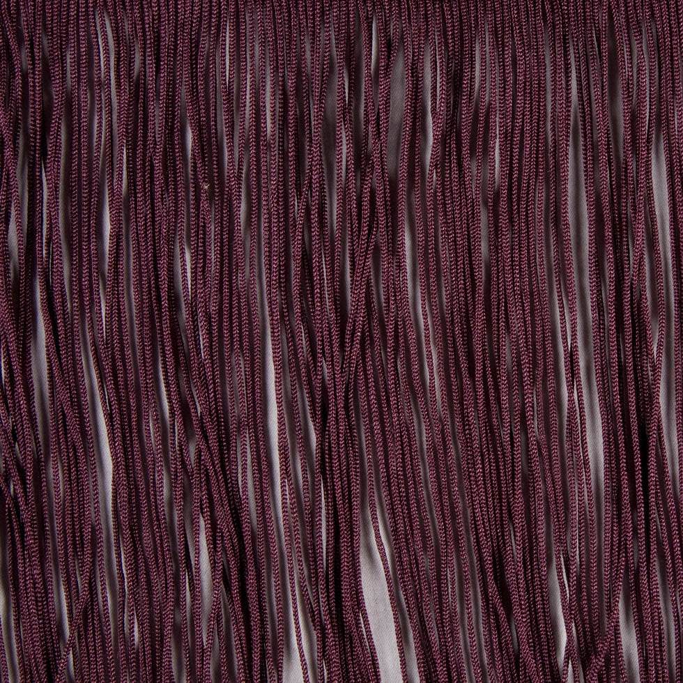 Eggplant Chainette Fringe - 6" Detail