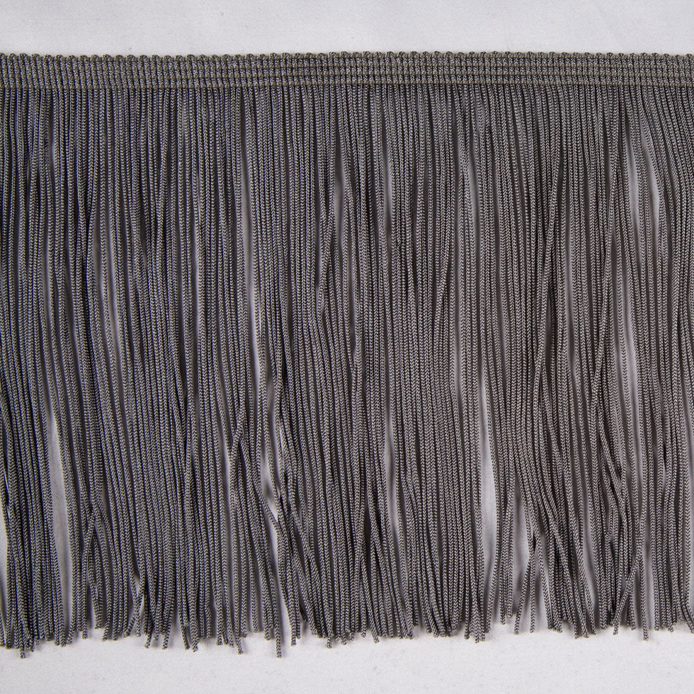 Pewter Chainette Fringe - 6"