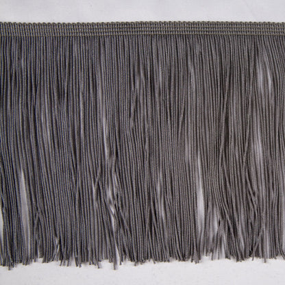Pewter Chainette Fringe - 6"