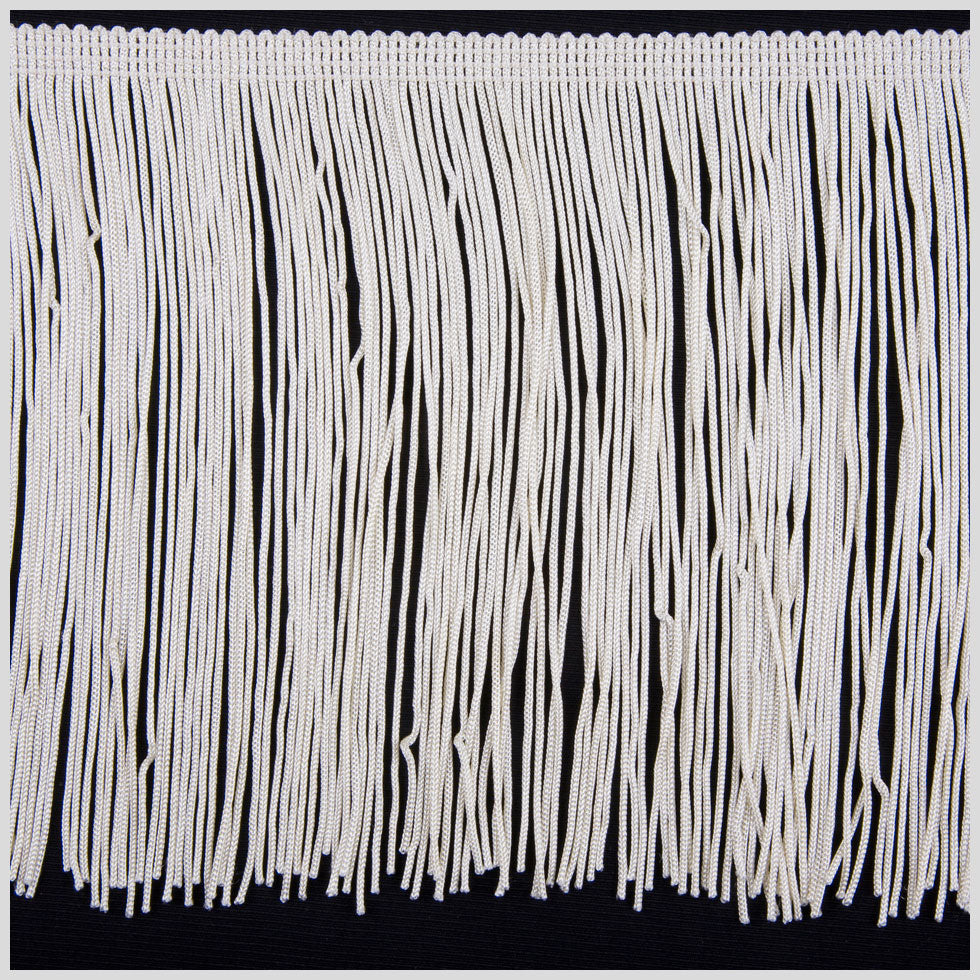 Ivory Chainette Fringe - 6"