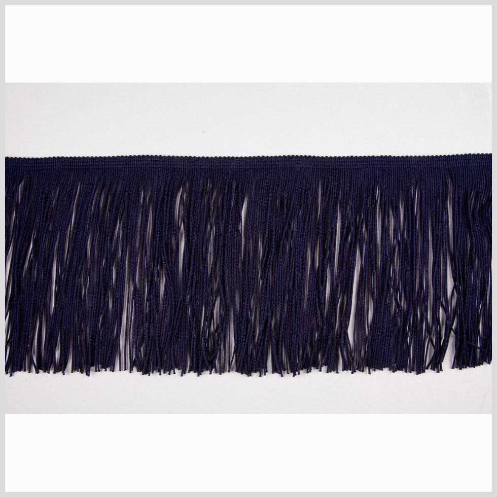 Navy Chainette Fringe - 6"