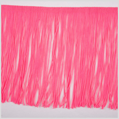 Pink Glo Chainette Fringe - 6"