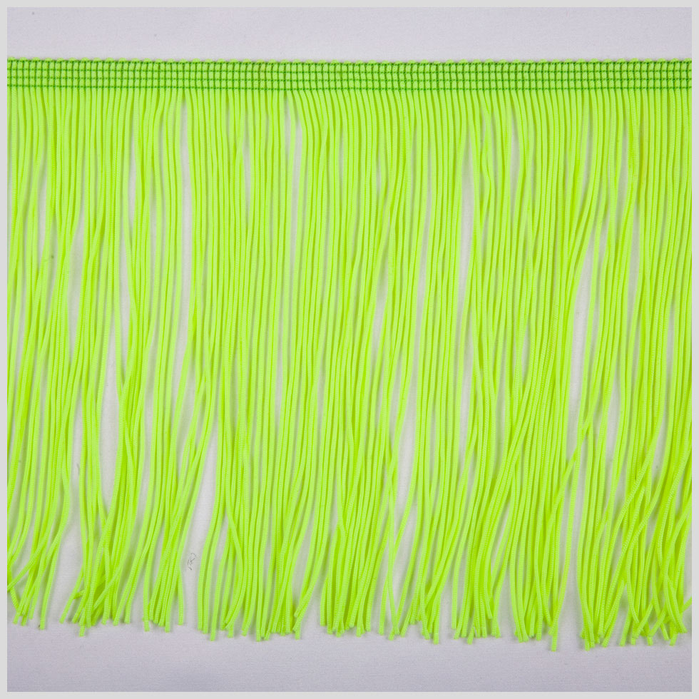 Green Gecko Chainette Fringe - 6"