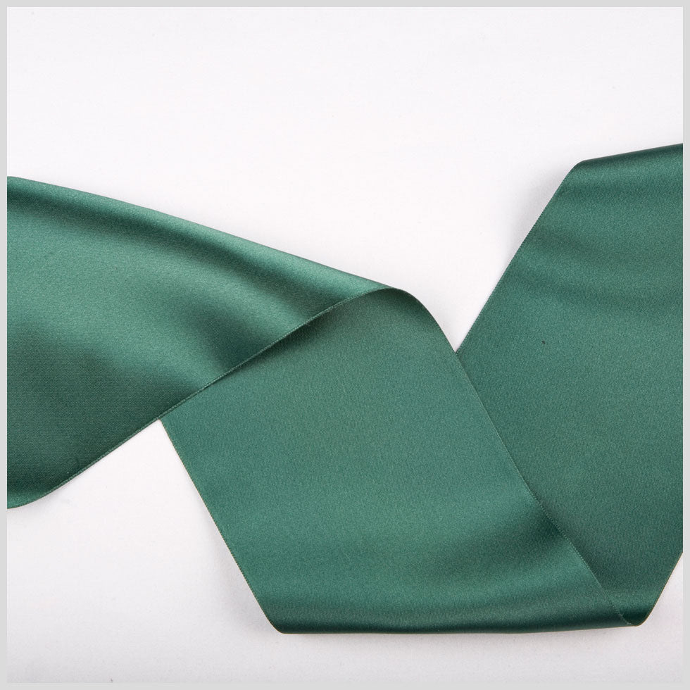 3.75" Forest Double Face French Satin Ribbon
