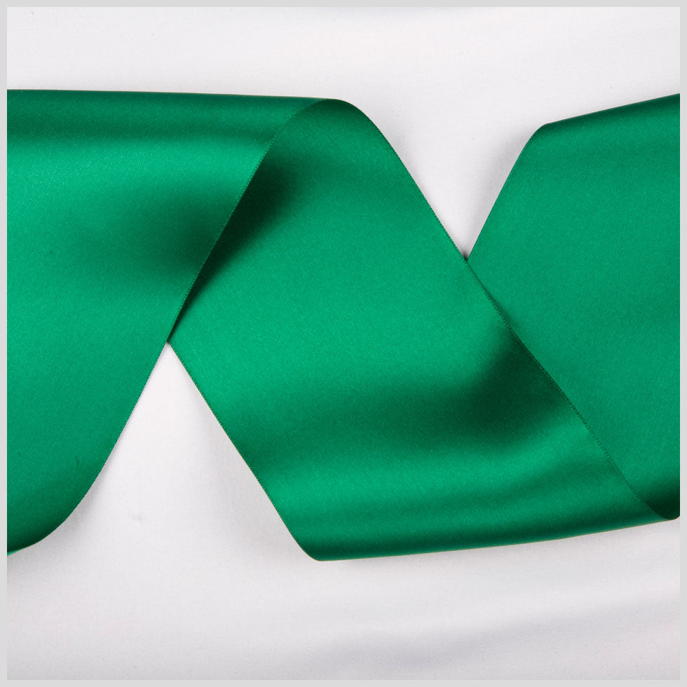 Emerald Double Face French Satin Ribbon