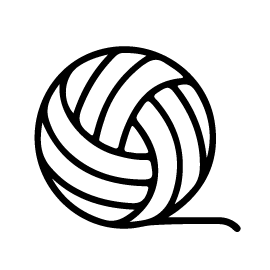 A black and white image of a ball of yarn