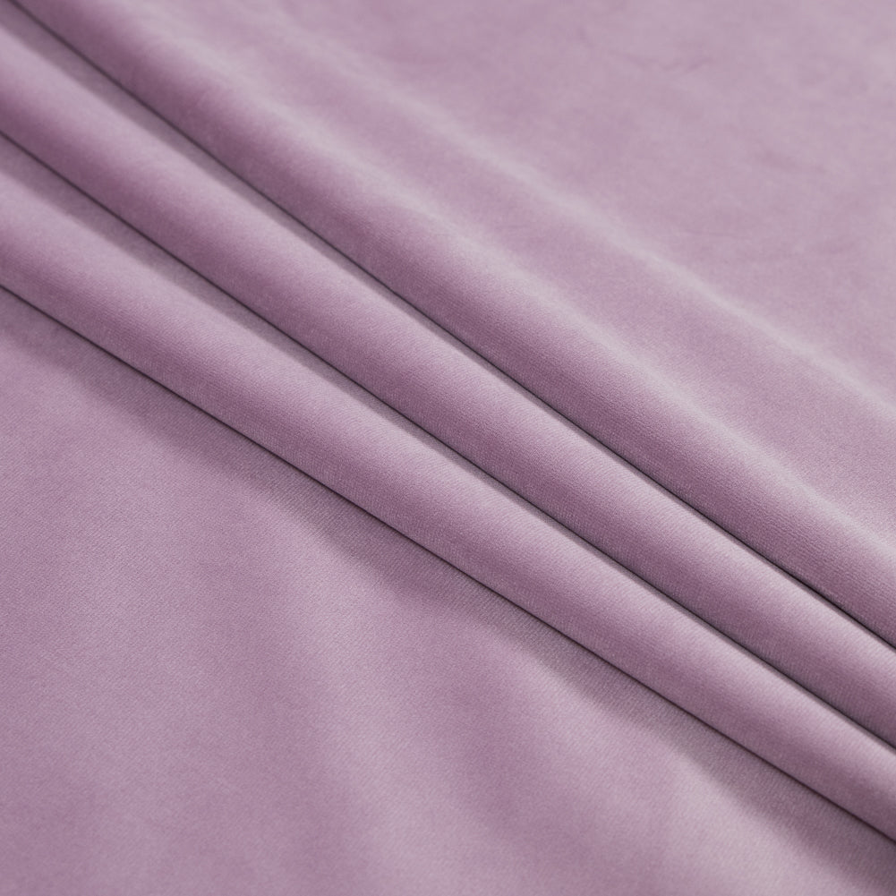 Ultra Soft Polyester Velvet - Mauve - British Imported Folded