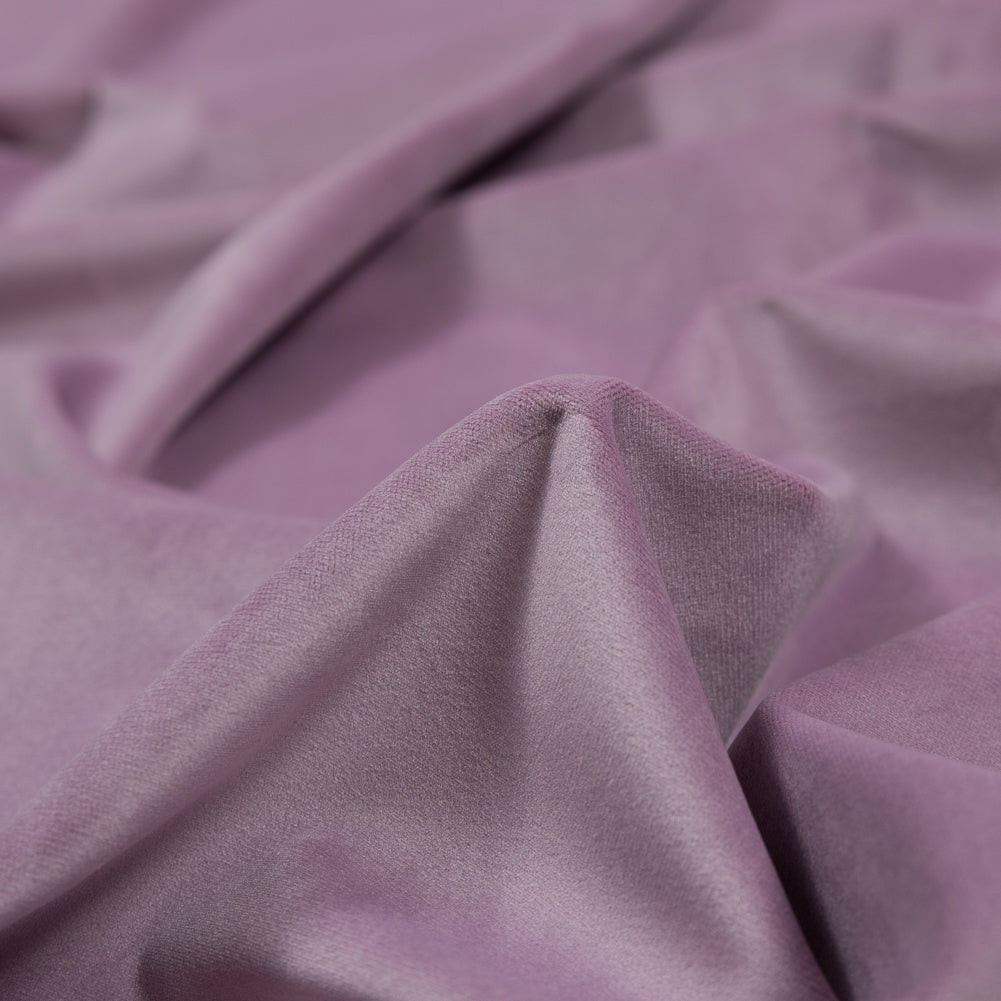 Ultra Soft Polyester Velvet - Mauve - British Imported Detail