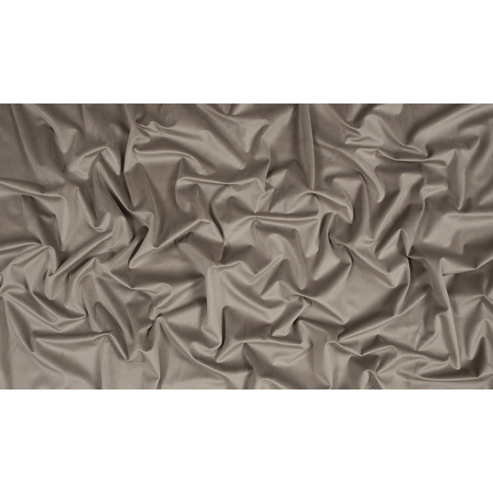 Ultra Soft Polyester Velvet - Mole - British Imported Full