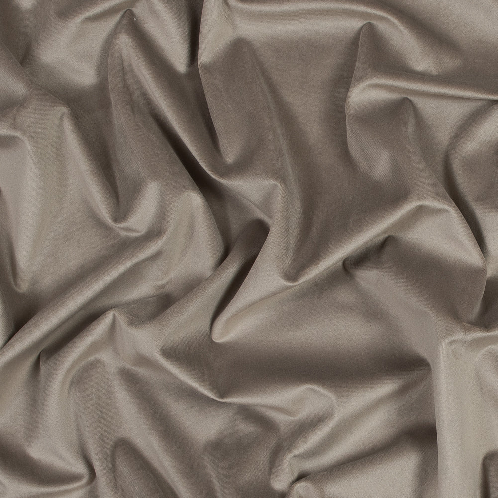 Ultra Soft Polyester Velvet - Mole - British Imported
