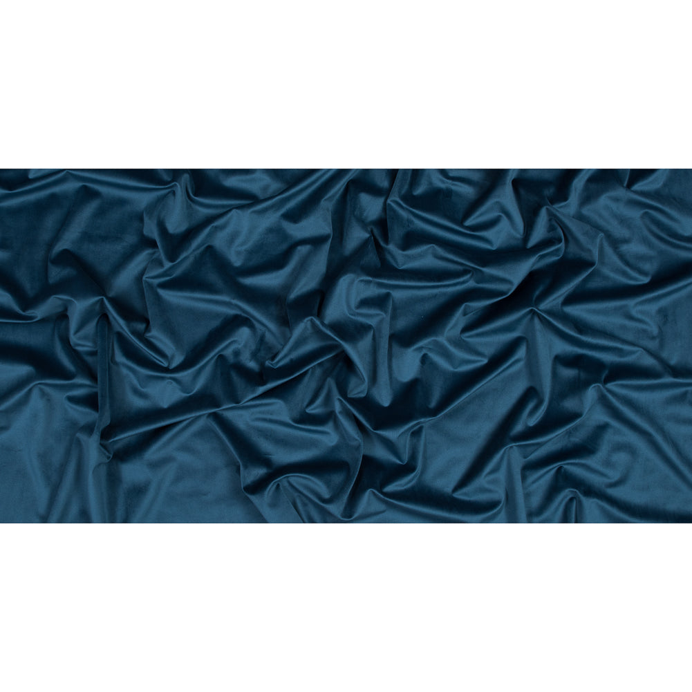 Ultra Soft Polyester Velvet - Navy - British Imported Full