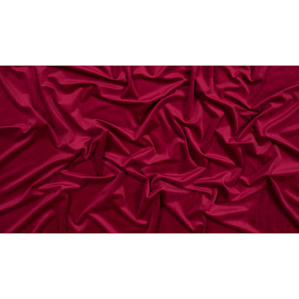 Ultra Soft Polyester Velvet - Wine - British Imported Full