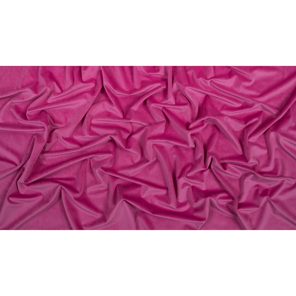 Ultra Soft Polyester Velvet - Hollyhock - British Imported Full