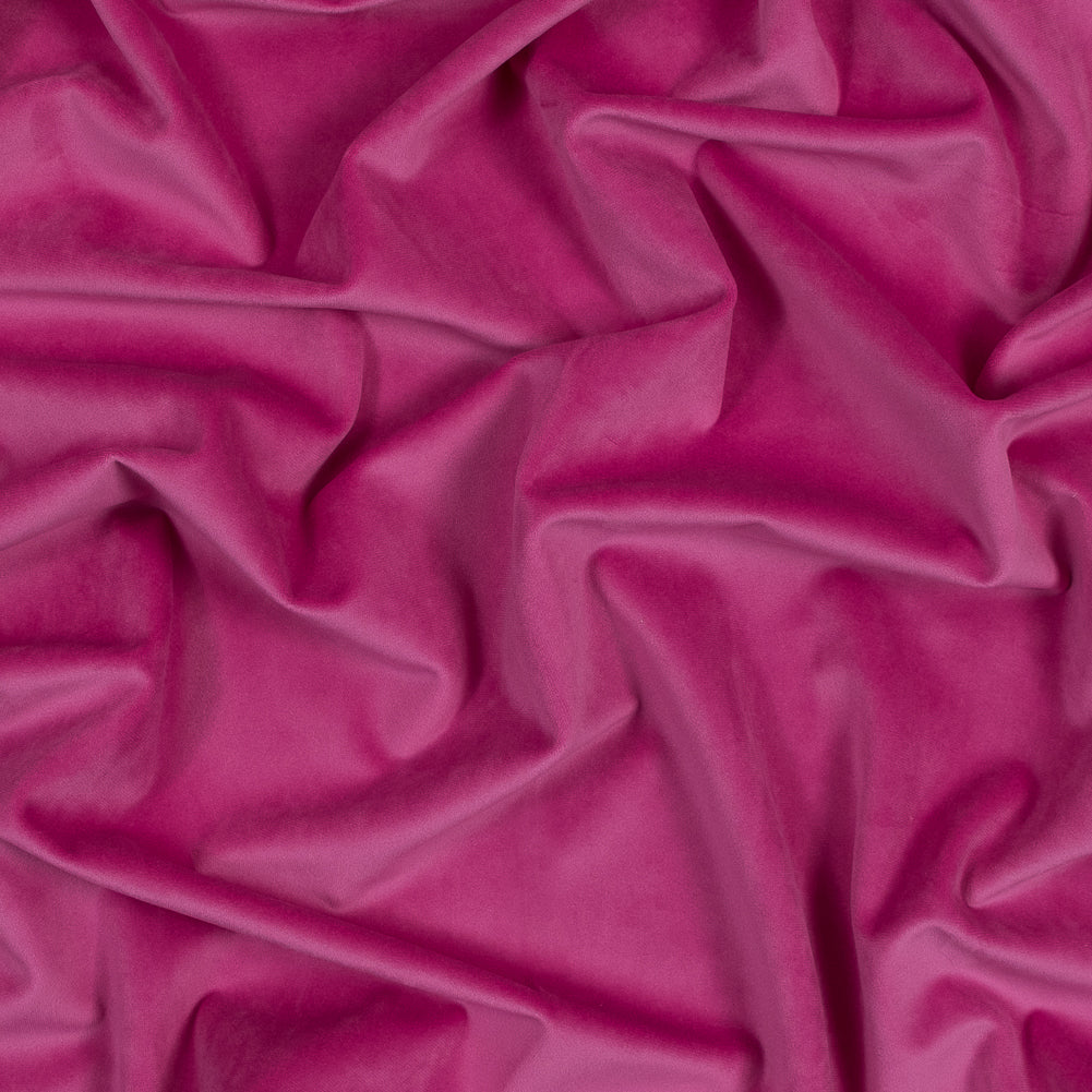 Ultra Soft Polyester Velvet - Hollyhock - British Imported
