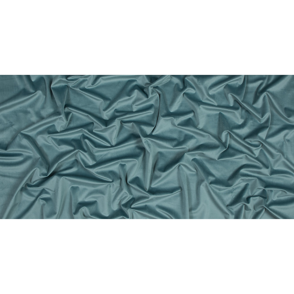 Ultra Soft Polyester Velvet - Aqua - British Imported Full