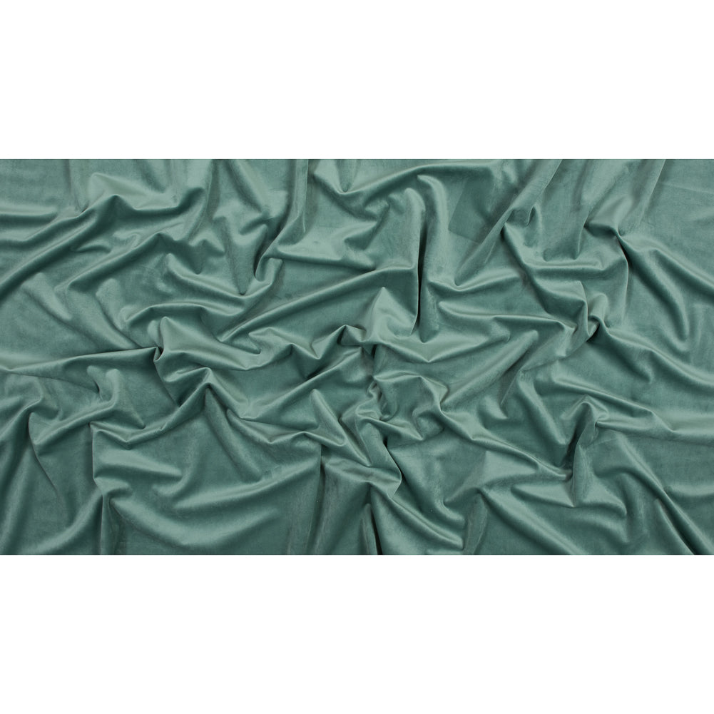 Ultra Soft Polyester Velvet - Seafoam - British Imported Full