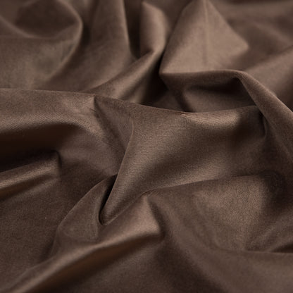 Ultra Soft Polyester Velvet - Espresso - British Imported Detail