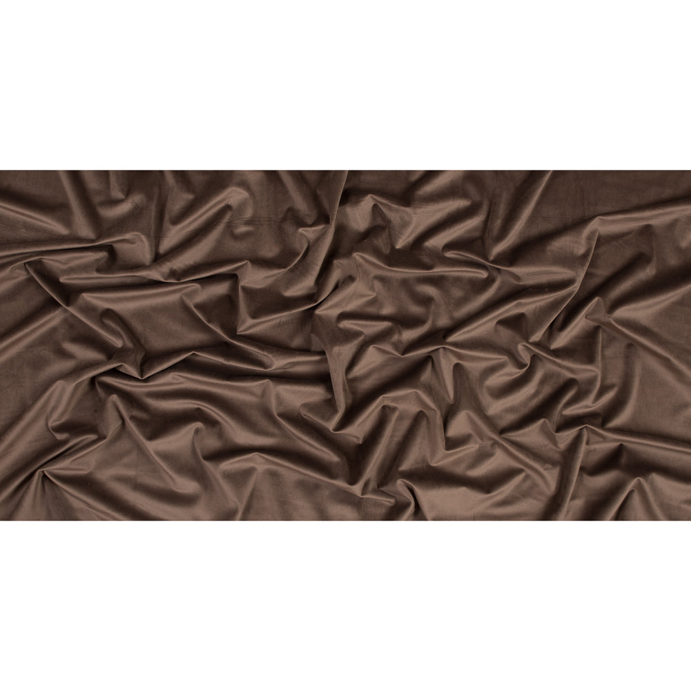 Ultra Soft Polyester Velvet - Espresso - British Imported Full