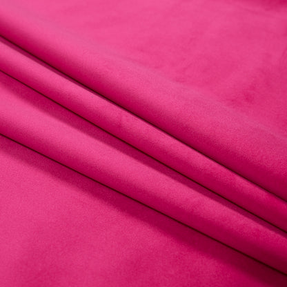 Ultra Soft Polyester Velvet - Fuchsia - British Imported Folded