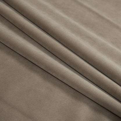 Ultra Soft Polyester Velvet - Otter - British Imported Folded