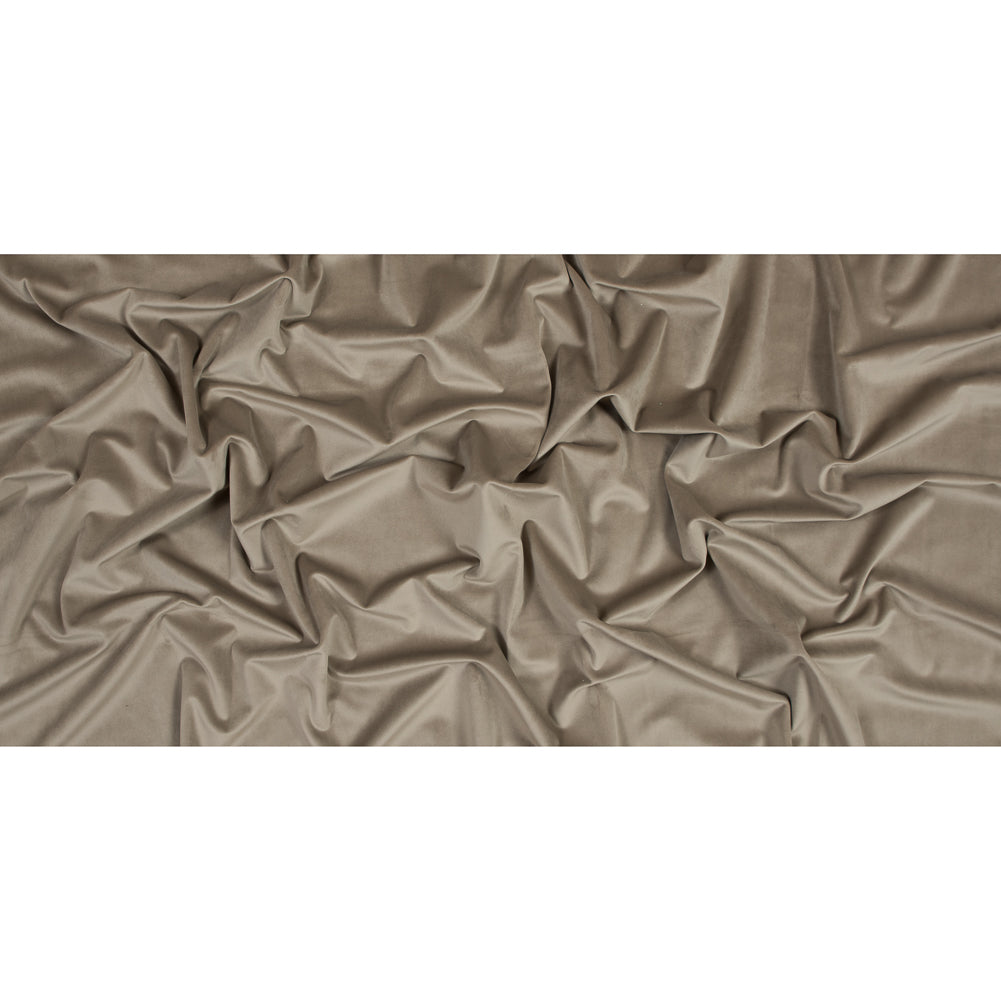 Ultra Soft Polyester Velvet - Otter - British Imported Full