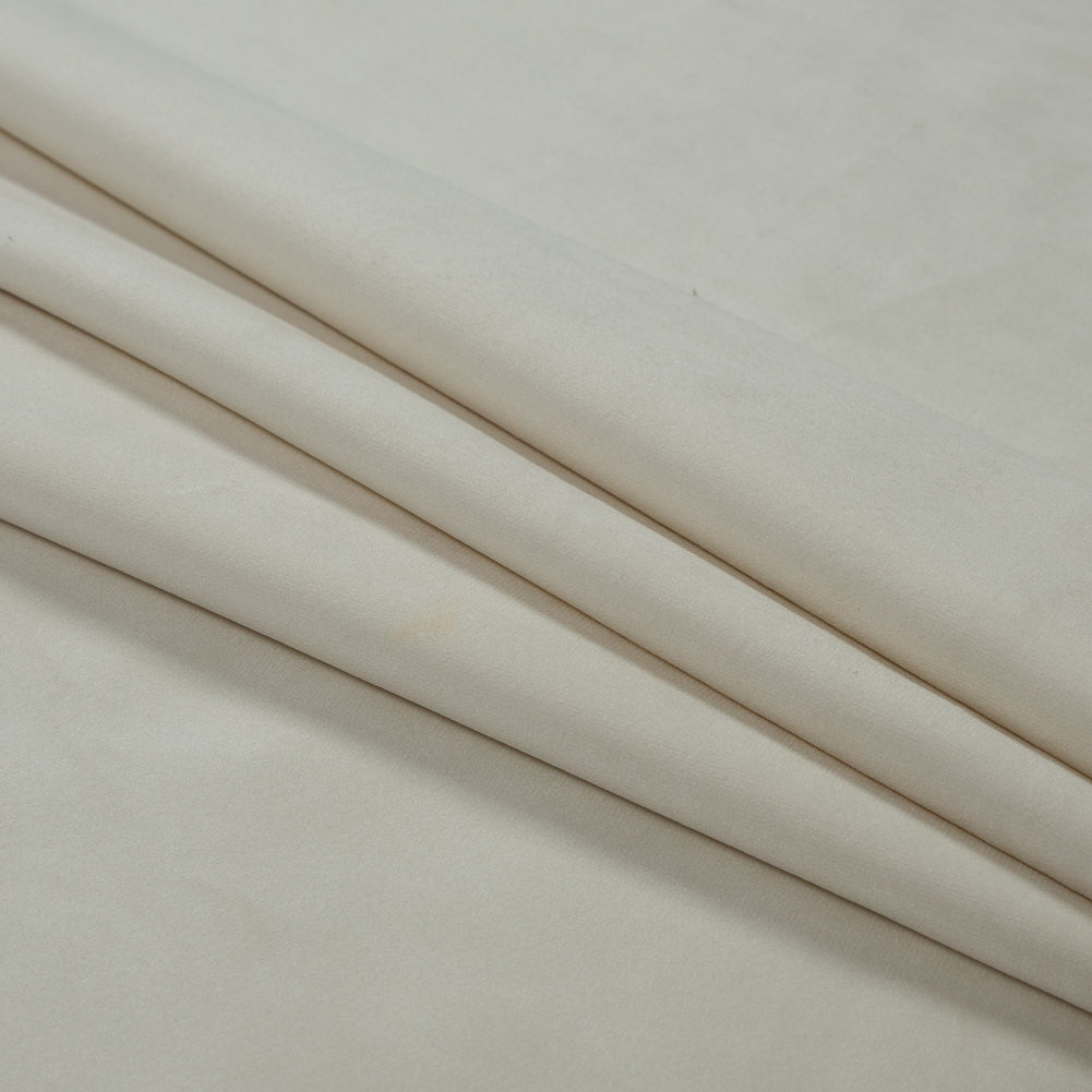 Ultra Soft Polyester Velvet - Oyster - British Imported Folded